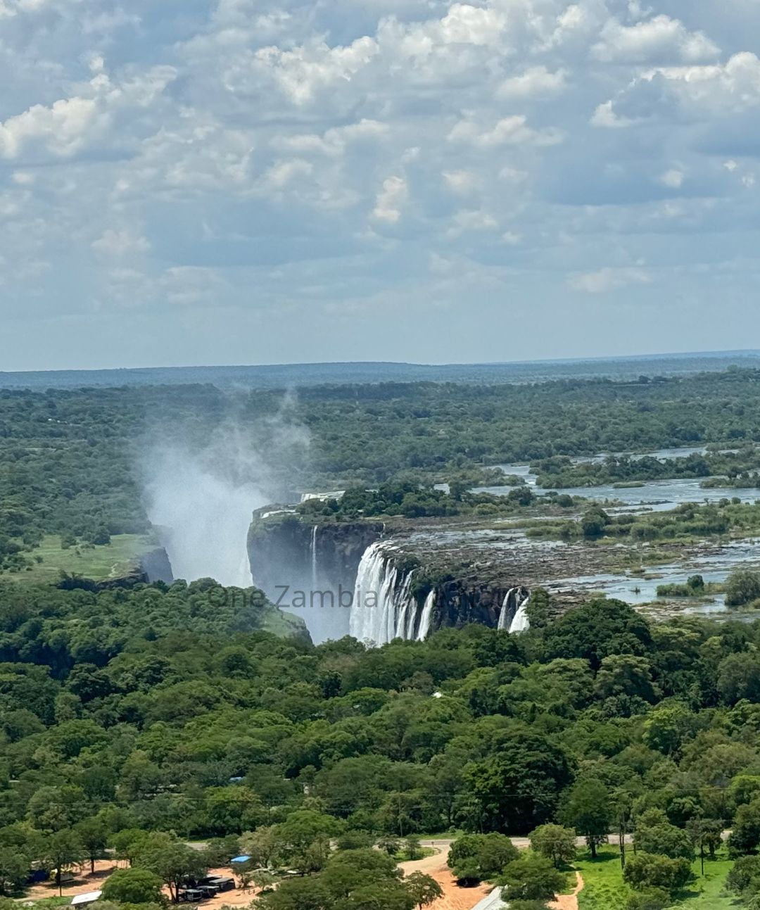 Aerial view of Victoria Falls — Mosi-oa-Tunya, Zambia